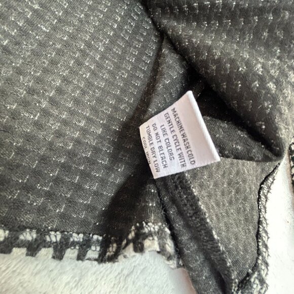 Habitat Womens Black & White Checkered Textured Button-Up Swing Jacket Small - Picture 5 of 8